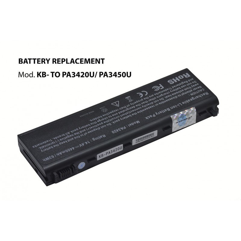 Kloner KB-TOPA3420U/PA3450U Batteria per Toshiba 144V 4400MAH