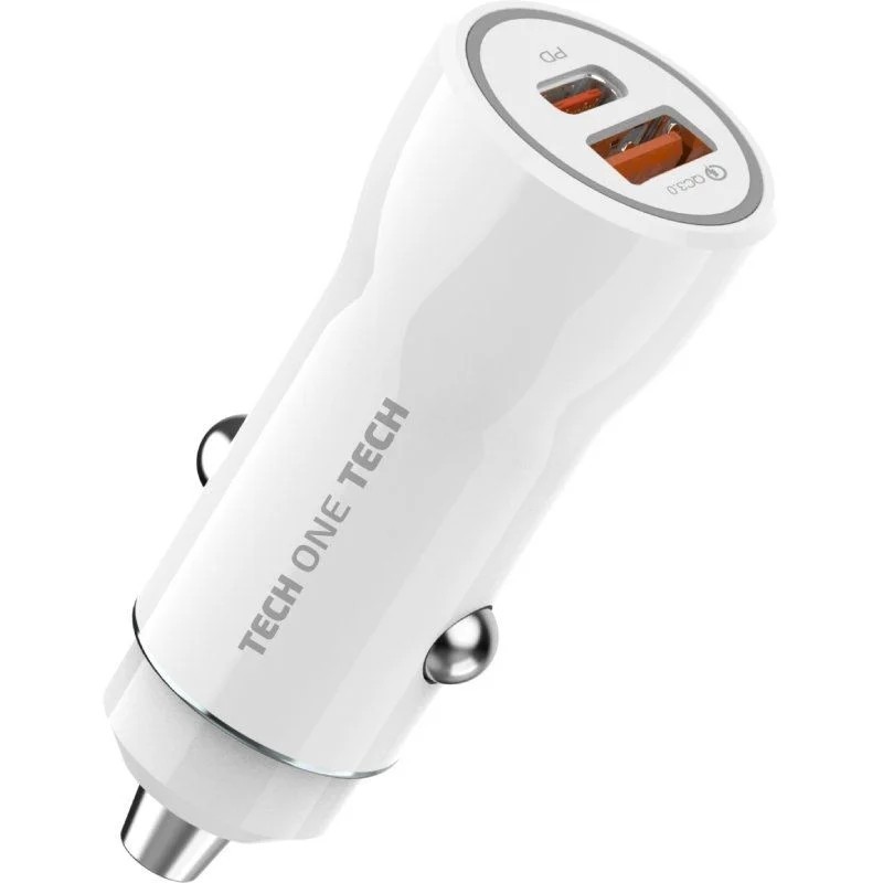 Caricabatterie per auto TechOneTech 1x USB-A 1x USB-C - Max 38W - C