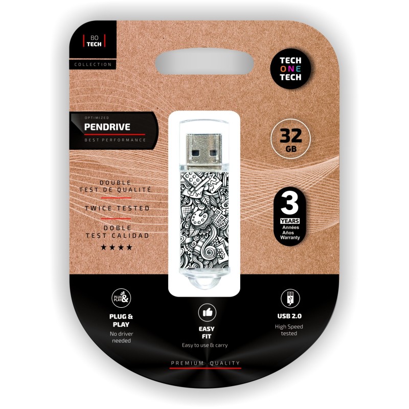 TechOnetch Art Deco USB 20 32GB Pendrive