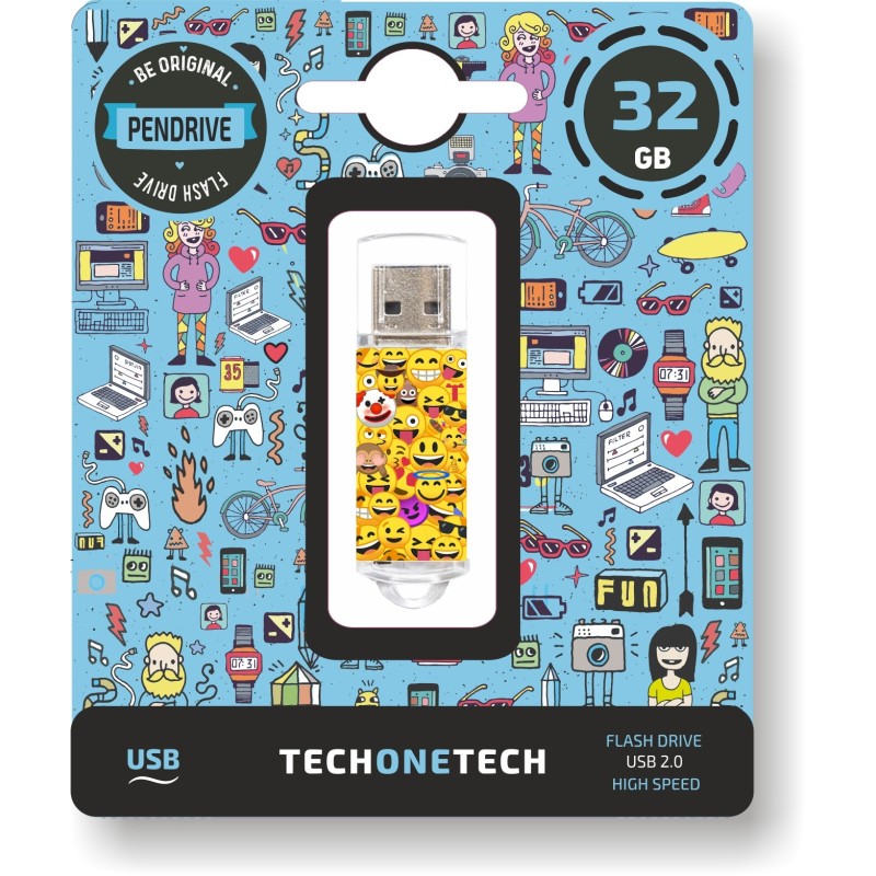 TechOnetech Emojis USB 20 32GB Pendrive