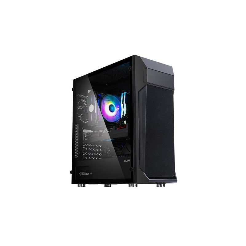 Zalman Z1 Plus ATX Mid Tower PC Case Pre-installed 2 x 120mm blue LED