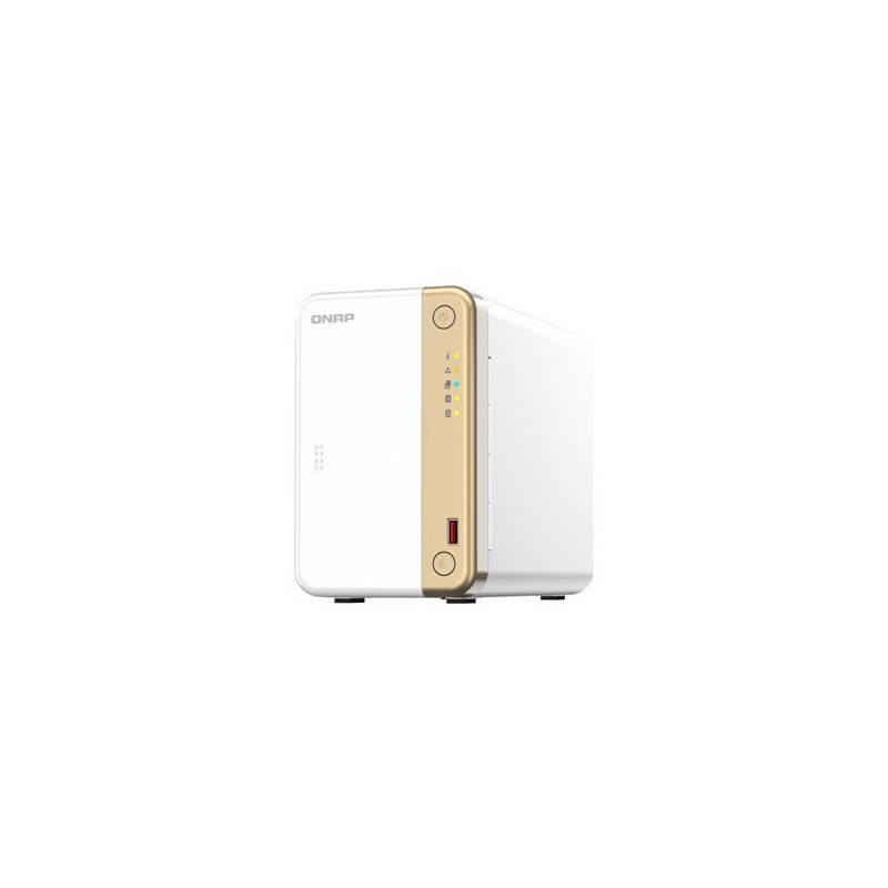 QNAP TS-262 NAS Tower Collegamento ethernet LAN Oro Bianco N4505