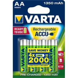 Varta Ready2Use HR06 1350 mAh Batteria ricaricabile Stilo AA Nichel-M