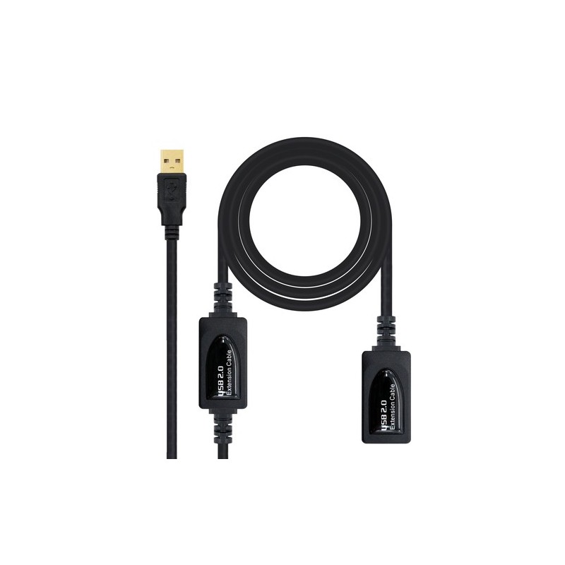 Nanocable 10010213 cavo USB 15 m USB 20 USB A Nero