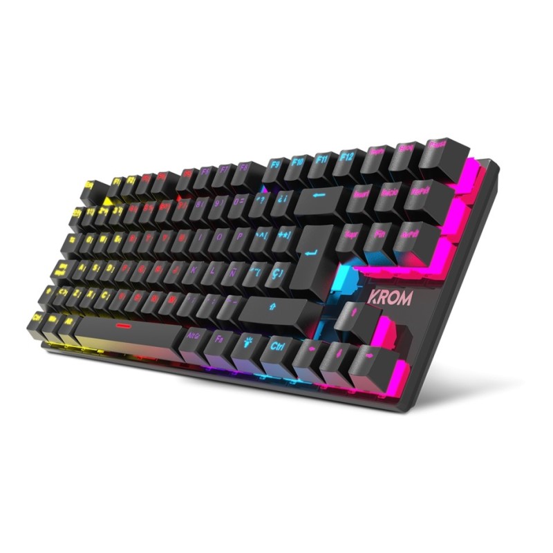 Keybook di gioco TKL KROM KASIC MECCANICO - Multipli Lighting RGB