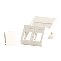 Wall plate angled for 2 x - keystone Fits 50x75 mm LK - FUGA outle