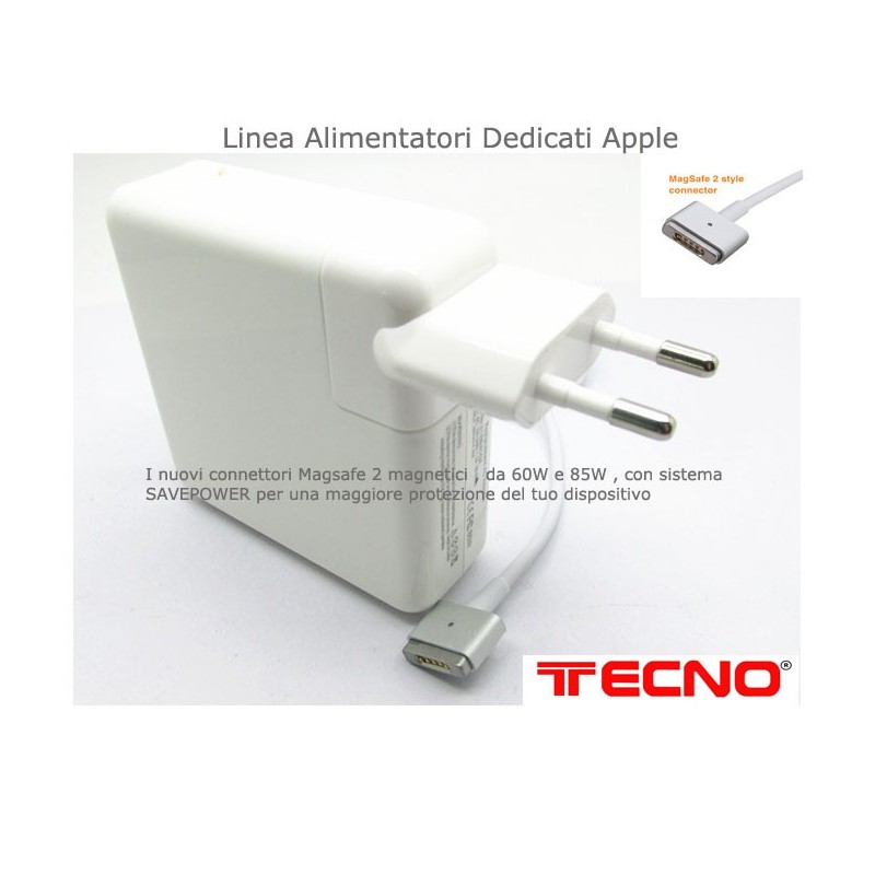 TECNO ALIMENTATORE COMPATIBILE PER APPLE MAGSAFE 2 85W 185V 46A TC-