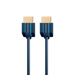 Cavo HDMI HS ultrasottile Clicktronic M/M Blu 10m