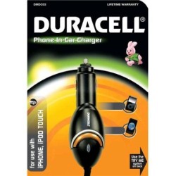 Duracell DMDC03 Caricabatterie per dispositivi mobili Nero Auto