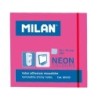 MILAN BLOC di 100 note adesive - rimovibile - 76mm x 76mm - colore ro