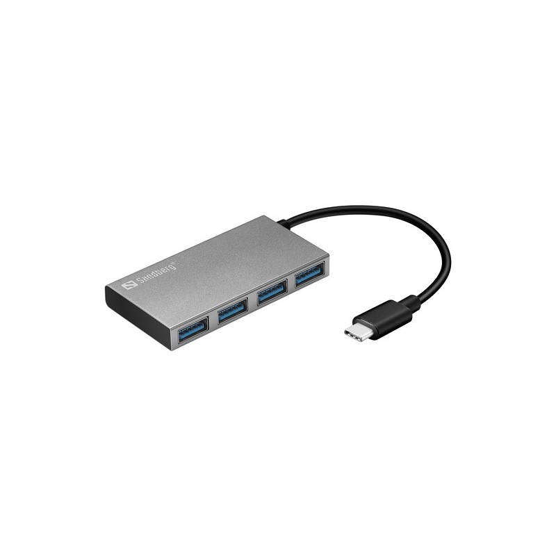 Sandberg USB-C to 4 xUSB 30 Pocket Hub