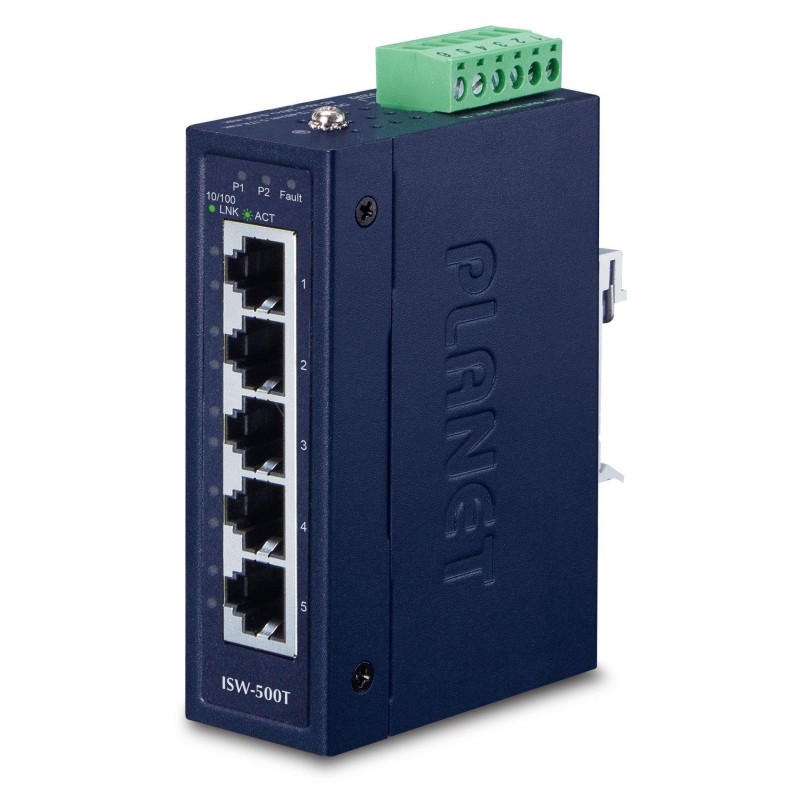 IP30 Compact size 5-Port