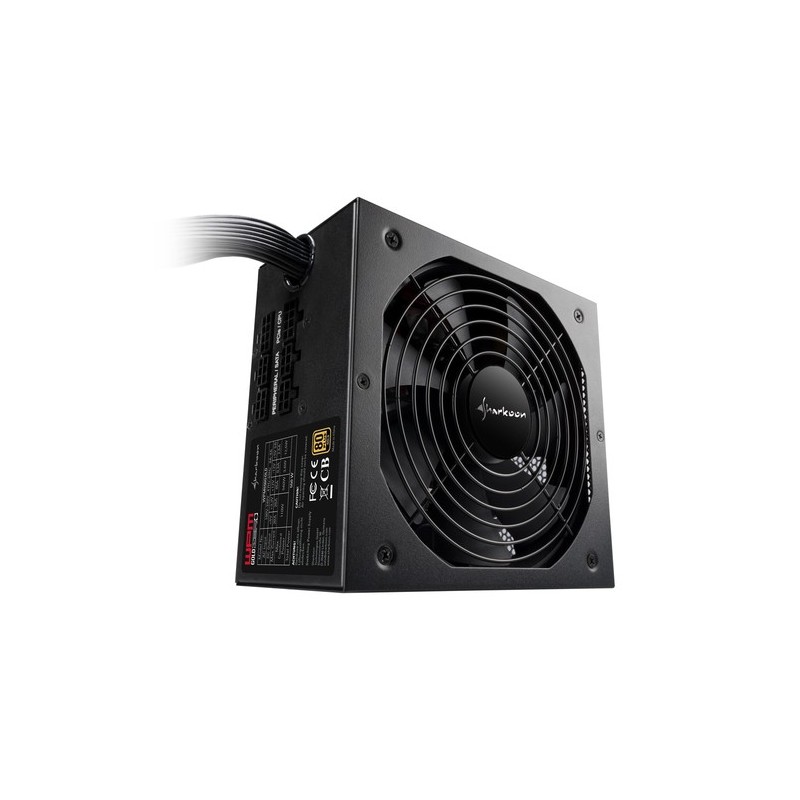 Sharkoon WPM Gold Zero 550W Alimentatore (interno) ATX12V 2.3 (80 più corrente alternata d'oro, 100-240 V, 550 watt)