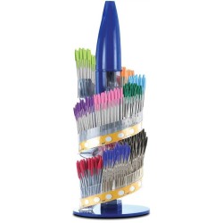 BIC Crystal Family Expositor di 770 Boligrafi - Punta rotonda da 1,6 