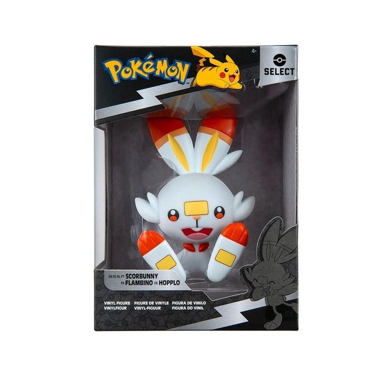 Jazwares Pokemon Scorbunny - Figura de Coleccion - Altura 10cm aprox.