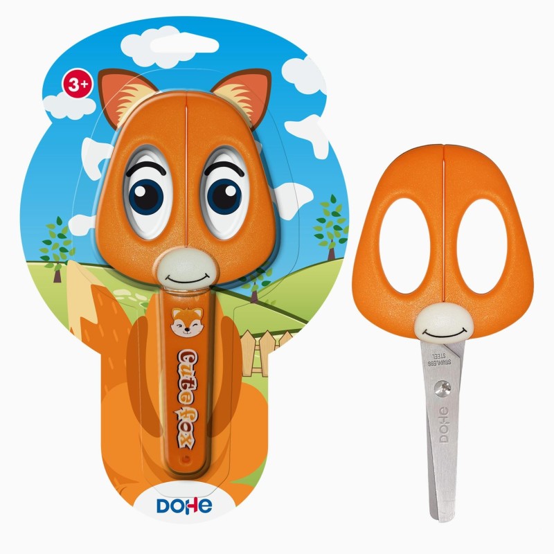 DOHE School Scissors for Children - Acciaio inossidabile - punte arro