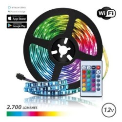 LED ELBAT RGB WiFi 12V 2700LM - 30 LED per metro - Remoto - Lunghezza