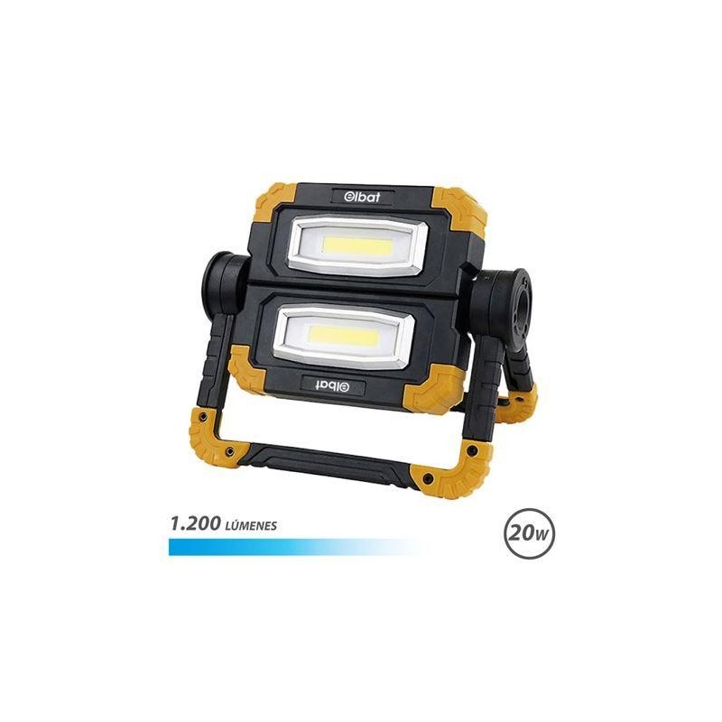 Elbat Focus LED ricaricabile 20W - 1200 Lunes - Fria Light 6500K - Ba