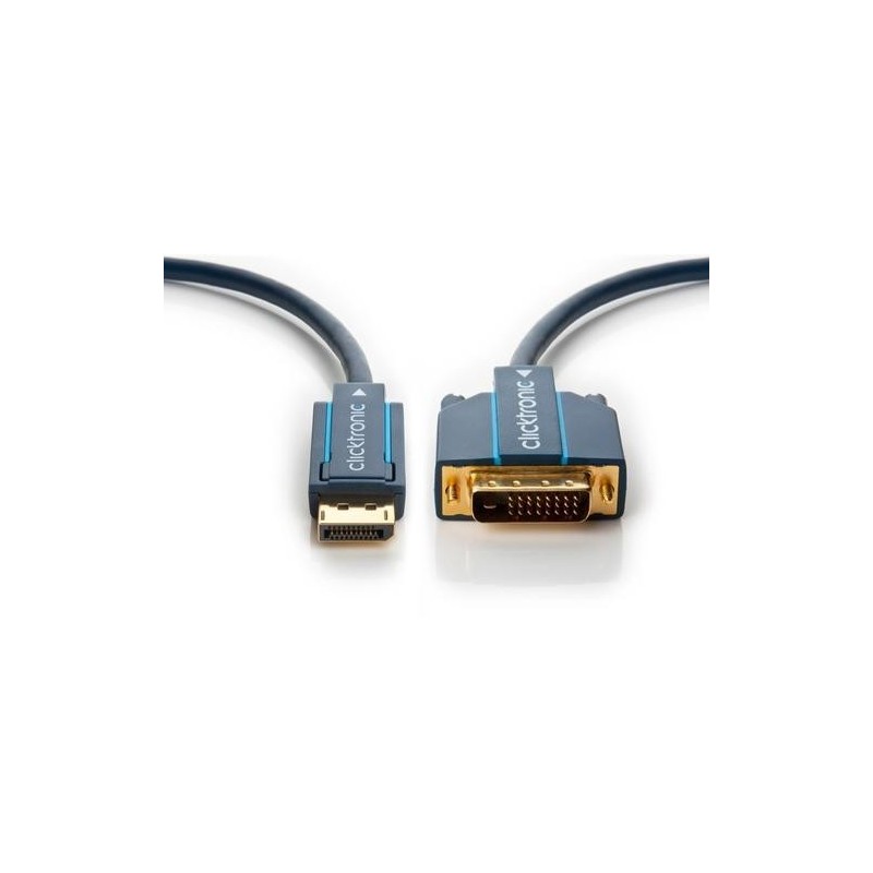 Cavo DisplayPort/DVI Clicktronic. MM. Blu. 3,0 m