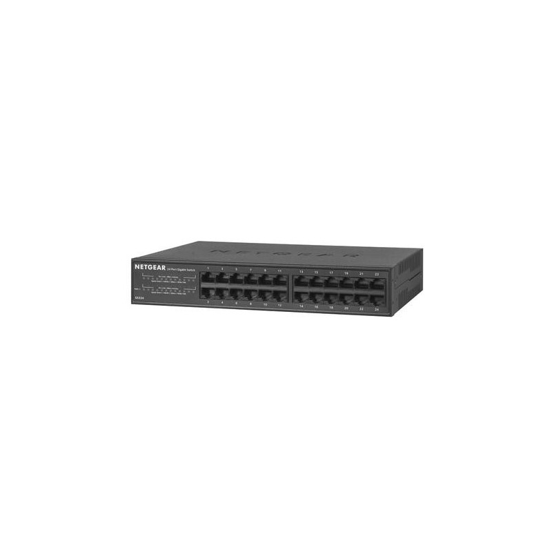 NETGEAR GS324 Non gestito Gigabit Ethernet (10/100/1000) Nero