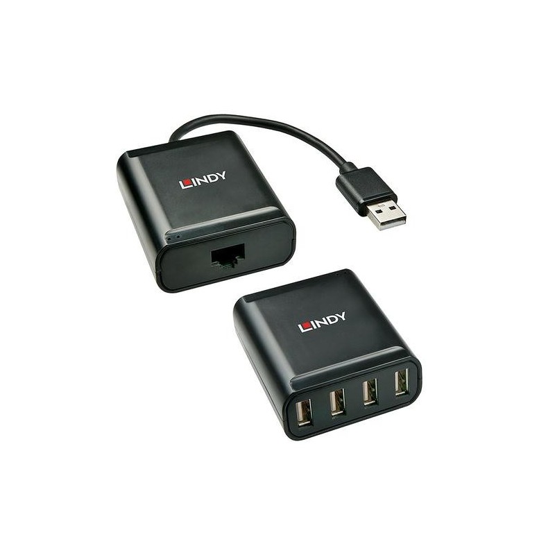 Lindy 42679 hub di interfaccia USB 2.0 Nero