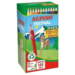 Pacchetto alpino del festival di 144 matite colorate - Mine da 3 mm -