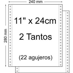 Carta continua 11 x 240 mm - Set di 2 goal - Contenitore di 1.500 uni