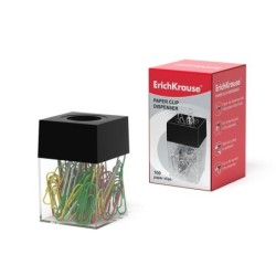 Dispenser di clip Erichkrause - Compatto ed elegante - Include 100 cl