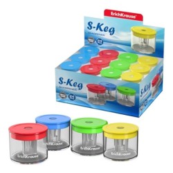 Temperamatite Erichkrause S-Keg con contenitore - Colori assortiti