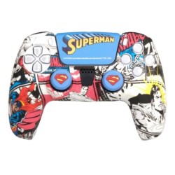 FR-TEC Funda de Silicona + Grips de Superman para Dualsense - Sticker