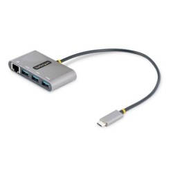 StarTech.com Hub USB-C con Ethernet a 3 porte - Adattatore USB Type-C