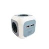 3GO Regleta 4 Tomas + 2xUSB - Forma de cubo - 2.1A - Color Blanco