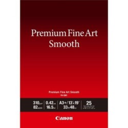 Canon Carta Premium Fine Art Smooth FA-SM1 A3 Plus - 25 fogli