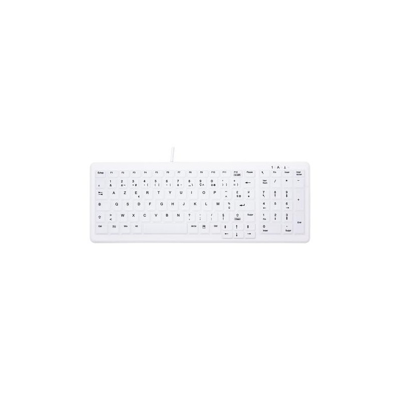 CHERRY AK-C7000 tastiera USB AZERTY Francese Bianco