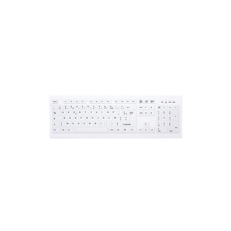 CHERRY AK-C8100F-FU1-W/FR tastiera RF Wireless AZERTY Francese Bianco