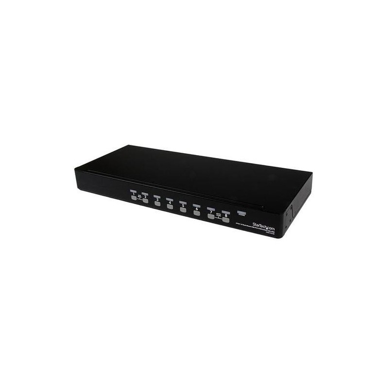 StarTech.com Switch KVM USB PS/2 a 8 porte montabile a rack 1U, con O