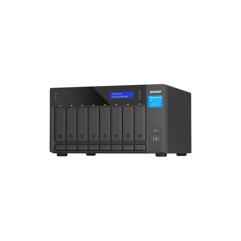 QNAP TVS-h874X NAS Tower Collegamento ethernet LAN Nero