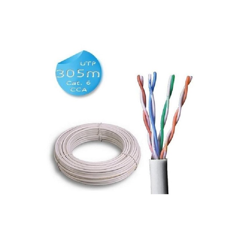 MACH POWER MATASSA UTP CAT6 305m CCA 0,56mm 23AWG GRIGIO PVC CPR