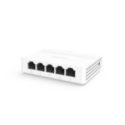 SWITCH HIKVISION 5 porte 10/100M/1000M UNMANAGED banda 10 Gbps, contr