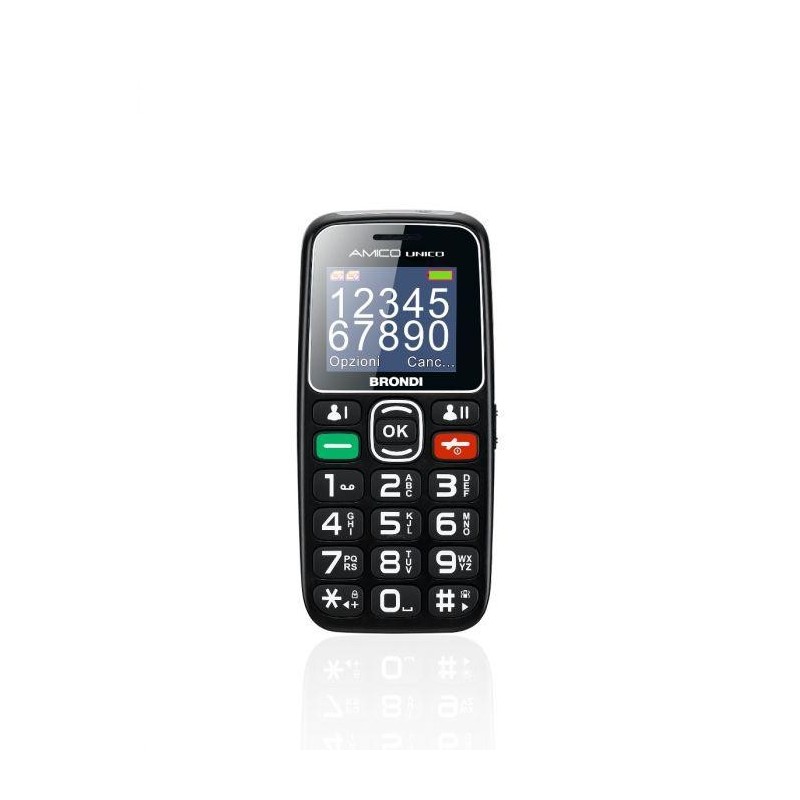 BRONDI CELLULARE AMICO UNICO DUAL SIM 1,8 32M+32M NERO