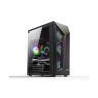 CASE GAMING 1 LED RGB + 4 FAN ARGB, 2 USB, GLASS PANEL