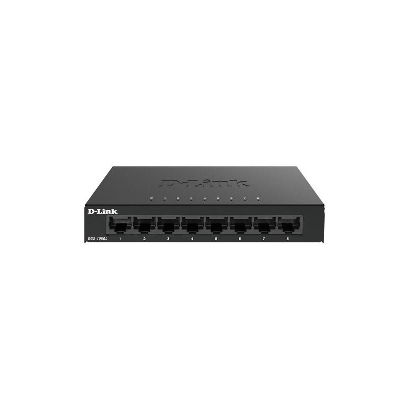 D-Link DGS-108GL switch di rete Non gestito Gigabit Ethernet (10/100/