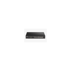 D-LINK SWITCH 16 PORTE GIGABIT SMART MANAGED, FANLESS, 802.1Q VLAN, 8