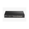 D-LINK SWITCH 16 PORTE GIGABIT SMART MANAGED, FANLESS, 802.1Q VLAN, 8