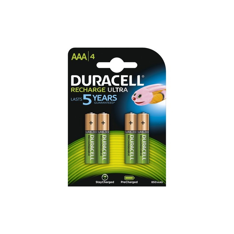 Duracell StayCharged AAA 4pcs Batteria ricaricabile Mini Stilo AAA