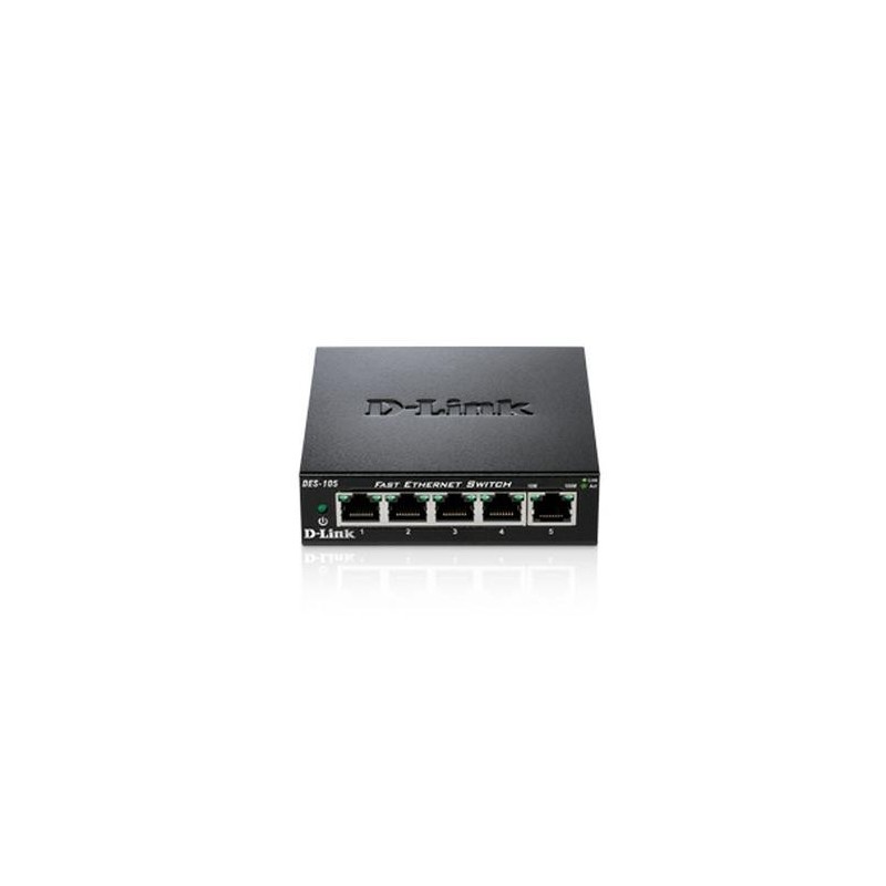 D-Link DES-105 switch di rete Non gestito Nero