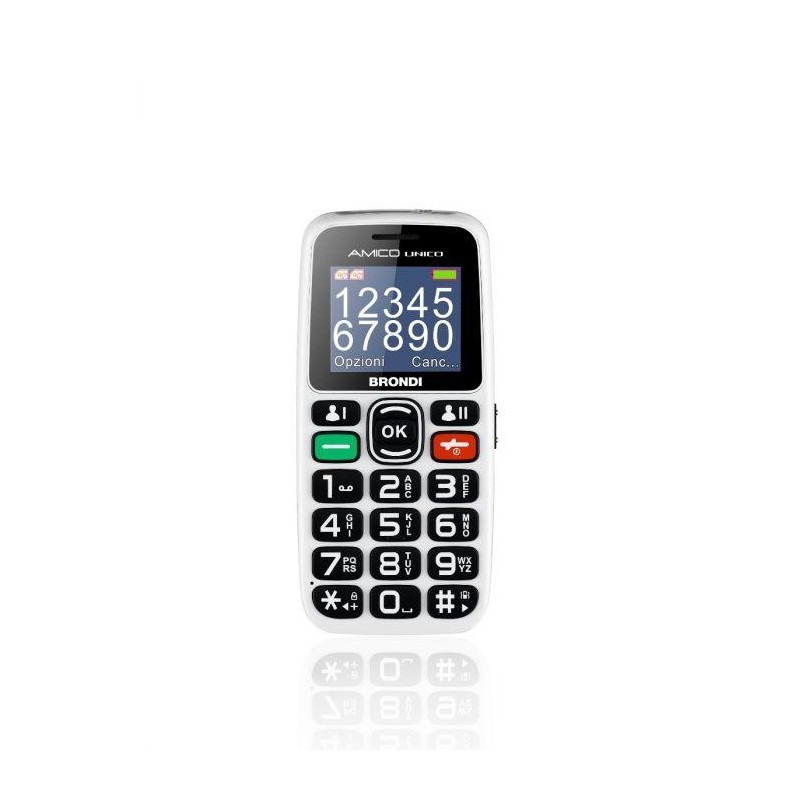 BRONDI CELLULARE AMICO UNICO DUAL SIM 1,8 32M+32M BIANCO