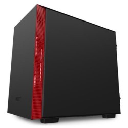 NZXT CASE H210 MID TOWER ATX MATTE BLACK/RED, WINDOW, 2 SLOT ESPANSIO