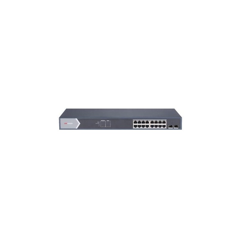 HIKVISION SWITCH 16 PORT GIGABIT UNMANAGED POE SWITCH 2 GIGABIT SFP U