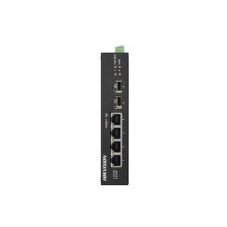 SWITCH HIKVISION INDUSTRIALE 4P GIGABIT + 2 UPLINK GIGABIT SFP BUDGET